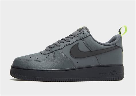 nike air force grijs zwart|zwarte air force 1.